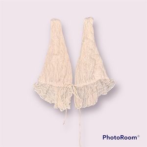 SHEIN Front Tie Open Back Textured Tank Top